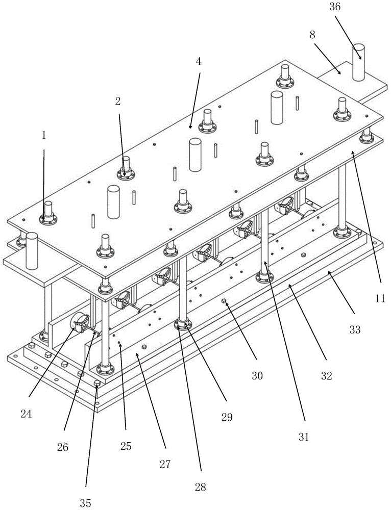 一種一機(jī)六件的等應(yīng)力三點彎曲疲勞試驗機(jī)