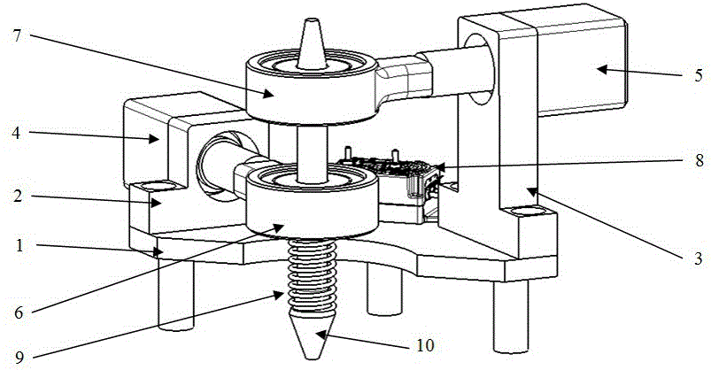 筆式超聲探頭姿態(tài)閉環(huán)調(diào)節(jié)裝置及方法