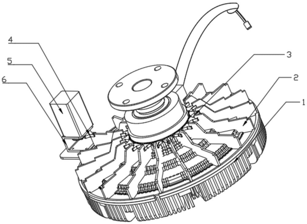 一種具有橫向擺動散熱功能的硅油離合器