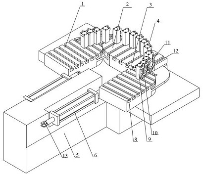一種大型復(fù)雜三維彎曲結(jié)構(gòu)件拉彎成形裝置