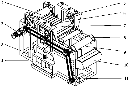 一種超聲輔助輥對輥熱納米壓印裝置